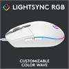 Eladó Gamer egér USB Logitech G203 Lightsync fehér - olcsó, Új Eladó - Miskolc ( Borsod-Abaúj-Zemplén ) fotó 4