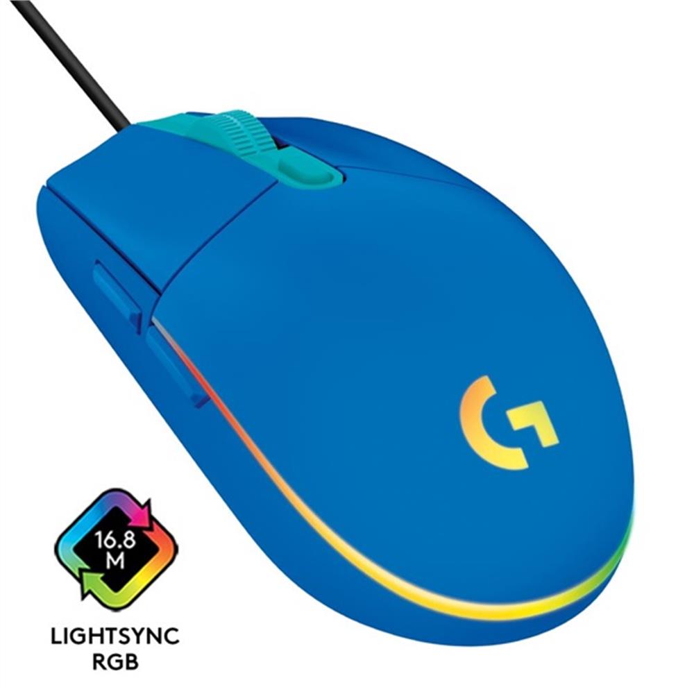 Eladó Gamer egér USB Logitech G203 Lightsync kék - olcsó, Új Eladó - Miskolc ( Borsod-Abaúj-Zemplén ) fotó