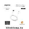 Eladó USB - Micro USB & Lightning USB cable (Apple, iPhone, iPad) APPROX APPC32 - olcsó, Új Eladó - Miskolc ( Borsod-Abaúj-Zemplén ) fotó 1