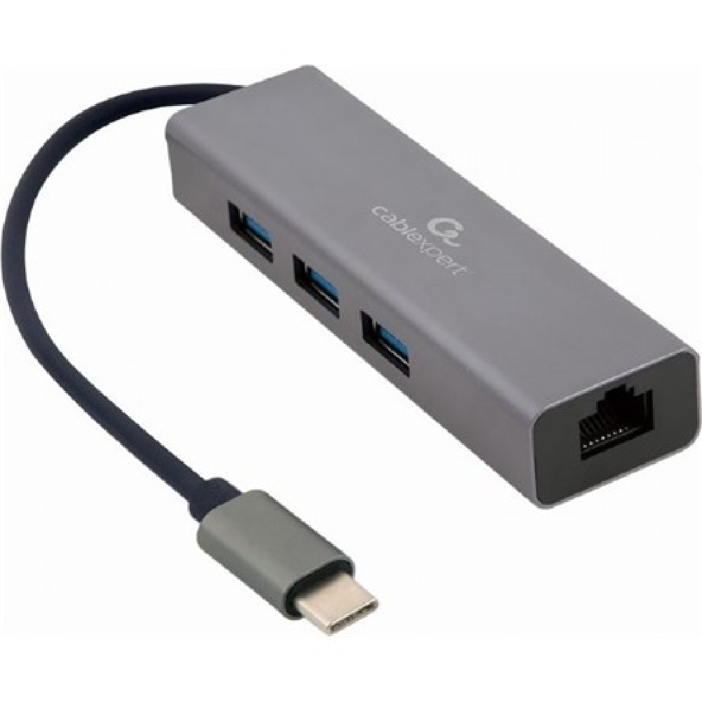 Eladó Hub 3 portos USB3.1 Plus Gbit RJ45 szürke GEMBIRD - olcsó, Új Eladó - Miskolc ( Borsod-Abaúj-Zemplén ) fotó