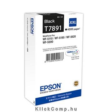 Eladó Epson fekete tintapatron XXL T7891WF-5000 sorozatú nyomtatóhoz 4000 oldal - olcsó, Új Eladó - Miskolc ( Borsod-Abaúj-Zemplén ) fotó