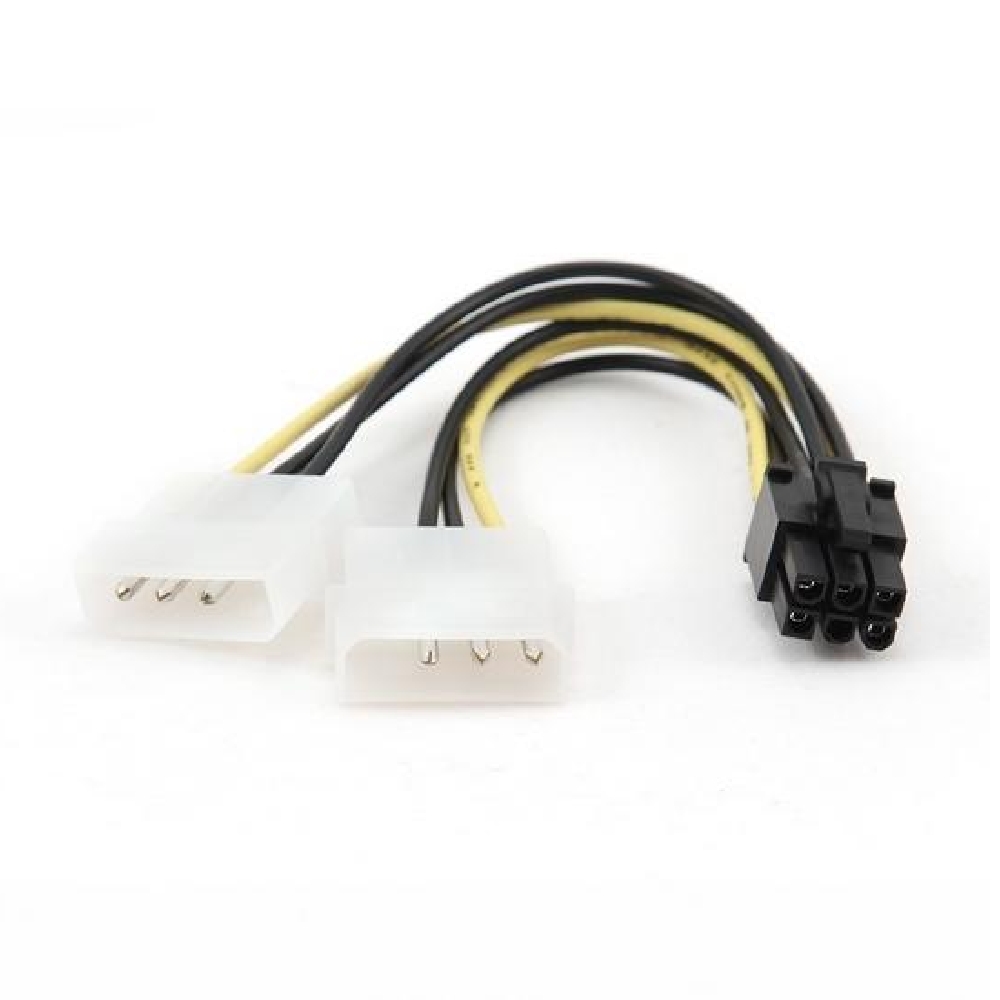 Eladó Kábel átalakító 2x 4-Pin Molex - 6-Pin PCIe 0,15m Cablexpert - olcsó, Új Eladó - Miskolc ( Borsod-Abaúj-Zemplén ) fotó