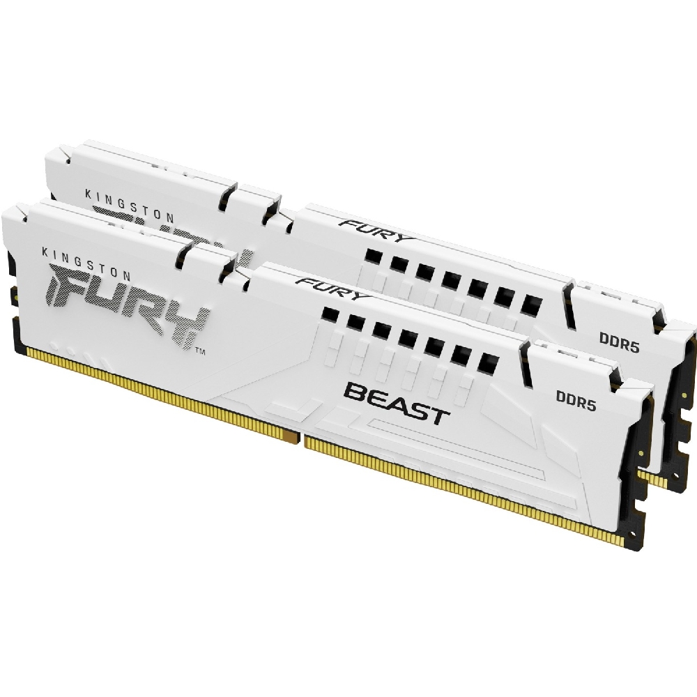 Eladó Már csak volt!!! 64GB DDR5 memória 5600MHz 2x32GB Kingston FURY Beast White - olcsó, Új Eladó Már csak volt!!! - Miskolc ( Borsod-Abaúj-Zemplén ) fotó