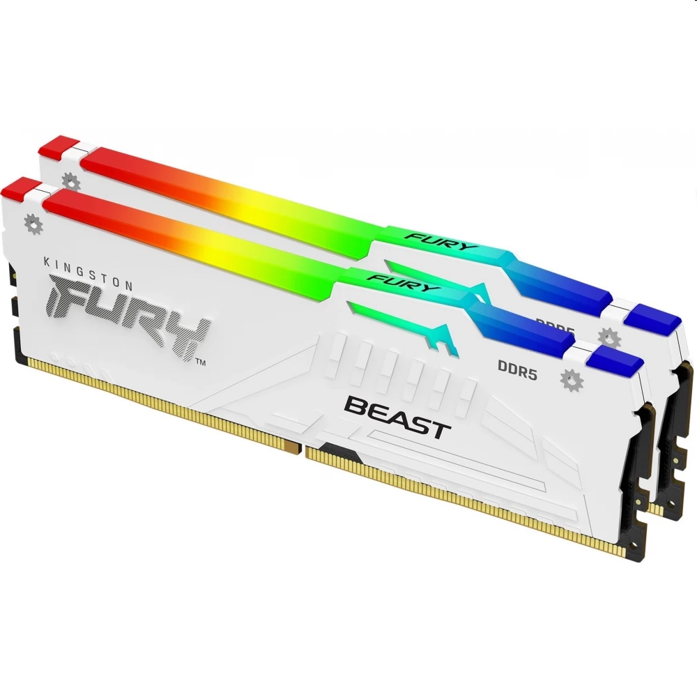 Eladó Már csak volt!!! 32GB DDR5 memória 6000MHz 2x16GB Kingston FURY Beast White - olcsó, Új Eladó Már csak volt!!! - Miskolc ( Borsod-Abaúj-Zemplén ) fotó