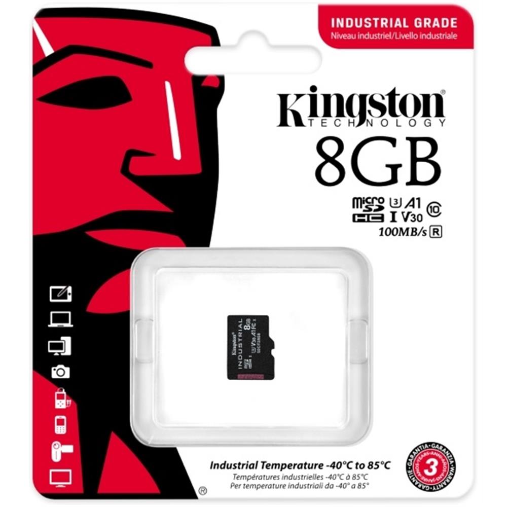 Eladó Memória-kártya 8GB SD micro (SDHC Class 10 A1) Kingston Industrial SDCIT2 8GBSP - olcsó, Új Eladó - Miskolc ( Borsod-Abaúj-Zemplén ) fotó