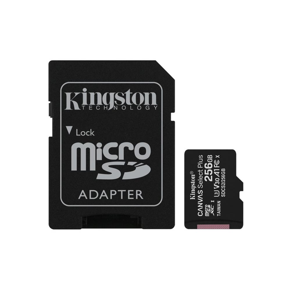 Eladó Memória-kártya 256GB SD micro adapterrel SDXC Class 10 A1 Kingston Canvas Select - olcsó, Új Eladó - Miskolc ( Borsod-Abaúj-Zemplén ) fotó