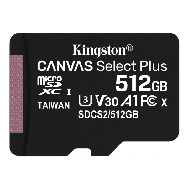Eladó Memória-kártya 512GB SD micro SDXC Class 10 A1 Kingston Canvas Select Plus - olcsó, Új Eladó - Miskolc ( Borsod-Abaúj-Zemplén ) fotó