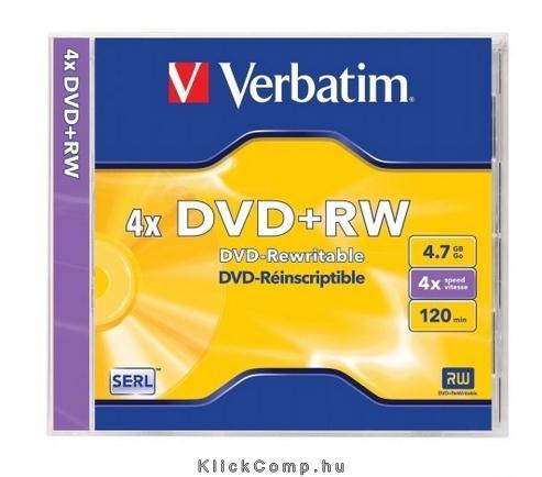 Eladó DVD-RW lemez, újraírható, 4,7GB, 4x, normál tok, VERBATIM - olcsó, Új Eladó - Miskolc ( Borsod-Abaúj-Zemplén ) fotó