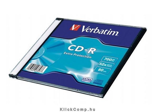 Eladó CD-R lemez, 700MB, 52x, vékony tok, VERBATIM "DataLife" - olcsó, Új Eladó - Miskolc ( Borsod-Abaúj-Zemplén ) fotó