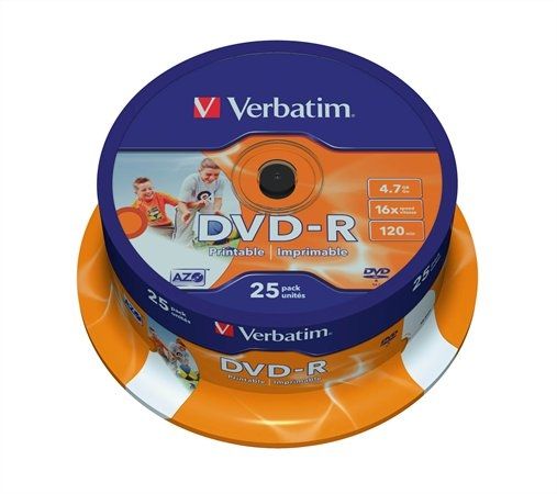 Eladó DVD-R lemez, nyomtatható, matt, ID, 4,7GB, 16x, hengeren, VERBATIM - olcsó, Új Eladó - Miskolc ( Borsod-Abaúj-Zemplén ) fotó